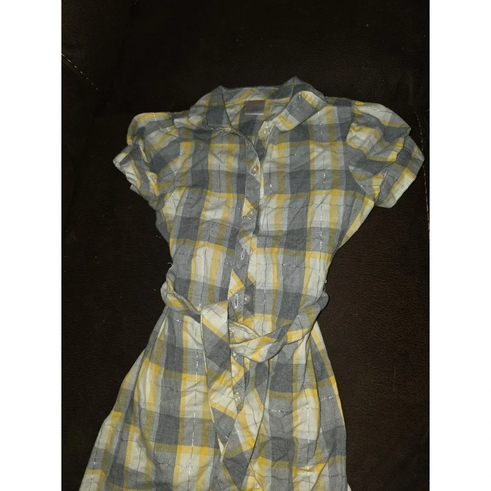 Gymboree outlet bright owl back to school plaid dress size 6